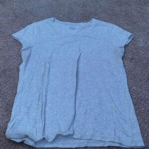 Gray plain tee